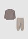 Infant set in pure grey cotton regular fit_1