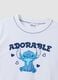 White pure cotton T-shirt with Stitch print, regular fit_5