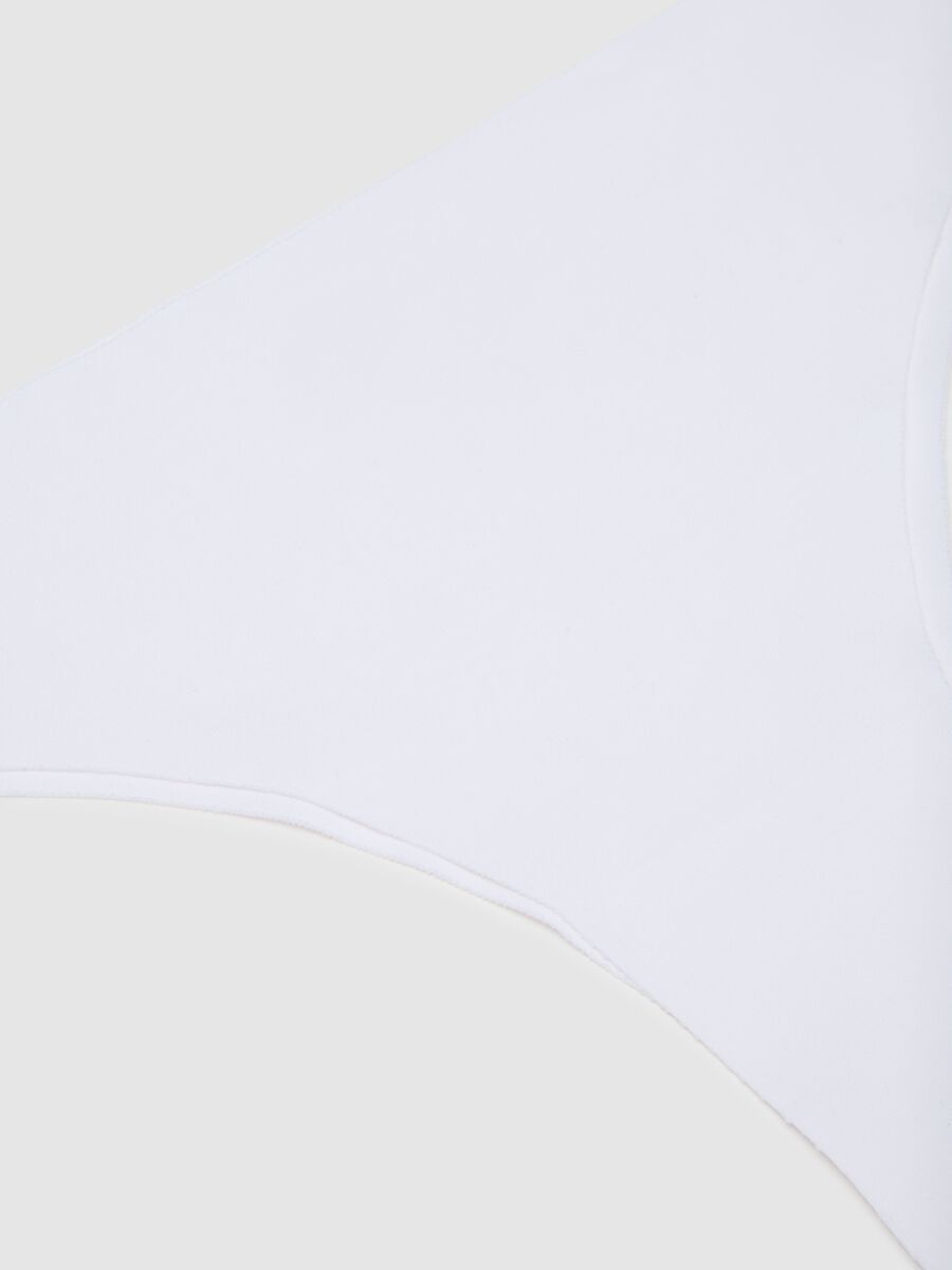 White Cotton Brazilian Briefs Regular Fit_1