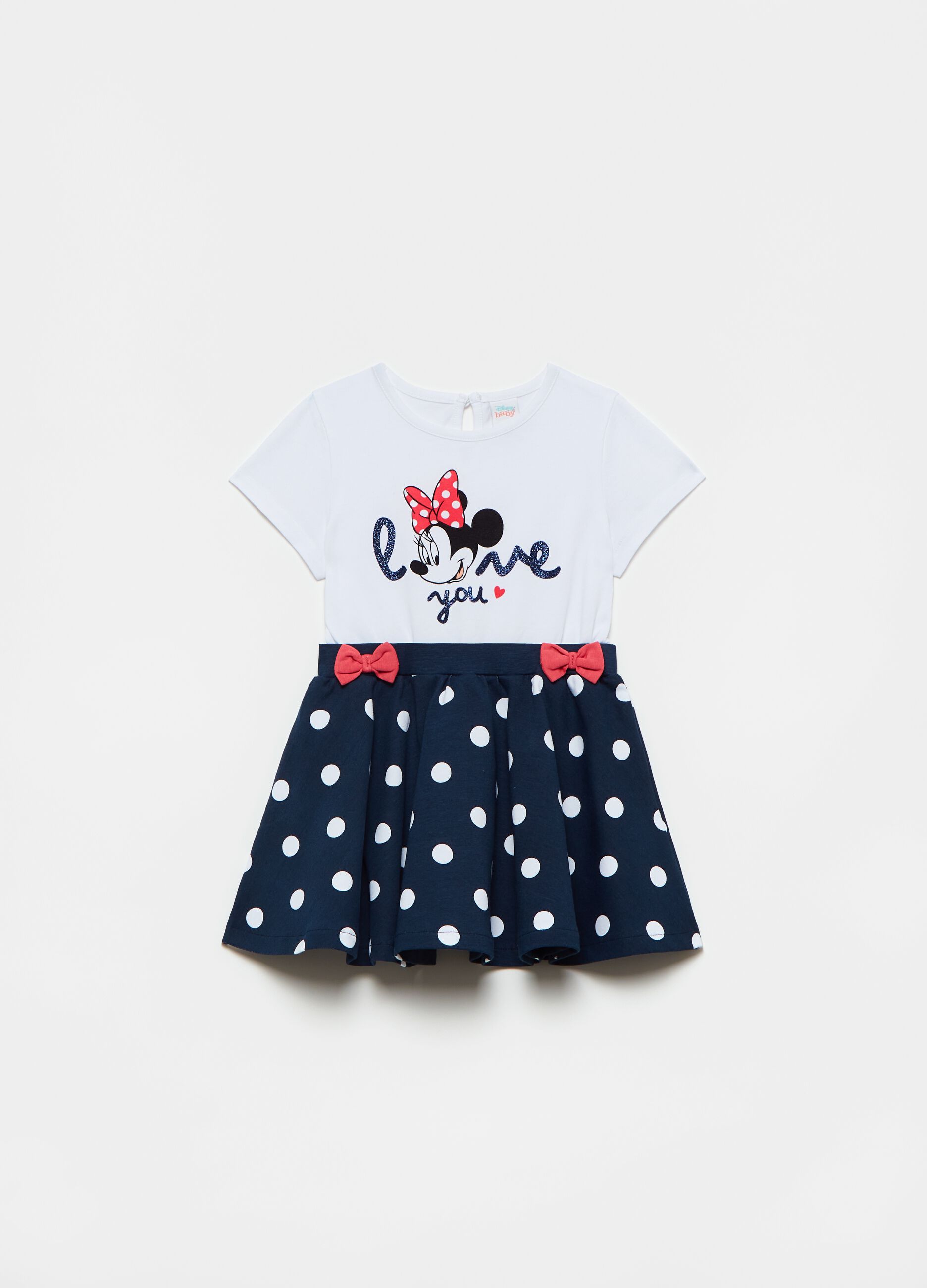 Vestitino in cotone stretch Disney Minnie