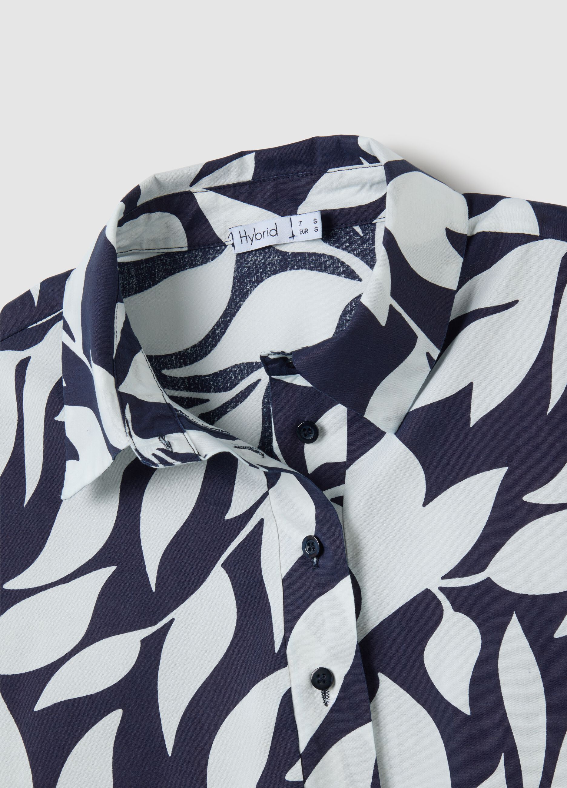 Women's Multicolour Cotton Shirt Dress Regular Fit