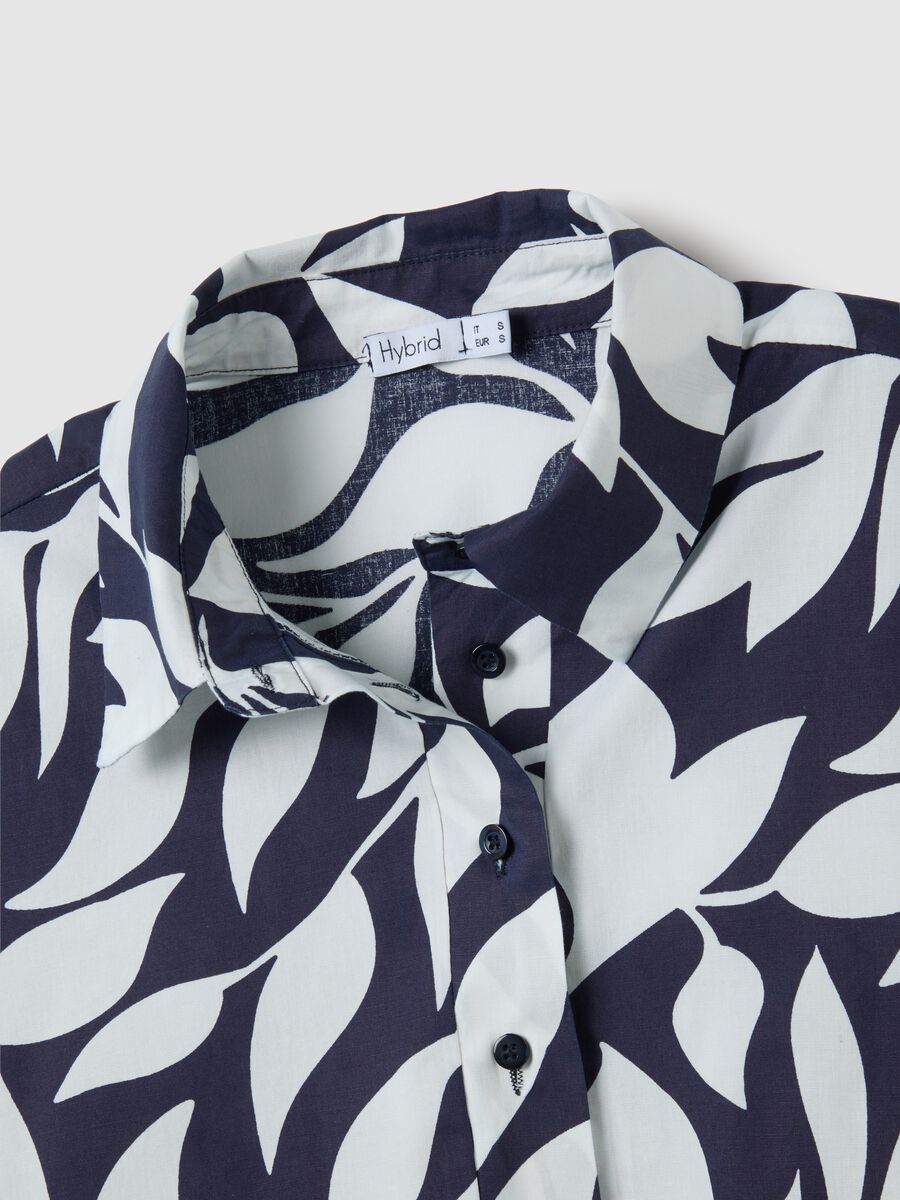 Women's Multicolour Cotton Shirt Dress Regular Fit_5
