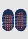 Elasticated Blue Cotton Blend Baby Non-Slip Socks_2