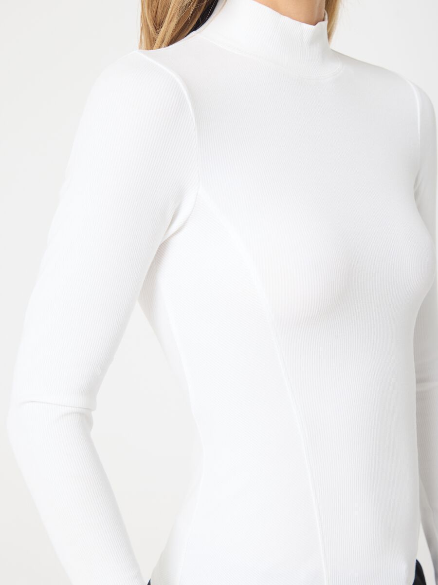 Mock Neck Long Sleeve T-shirt ALTAVIA STUDIO_3