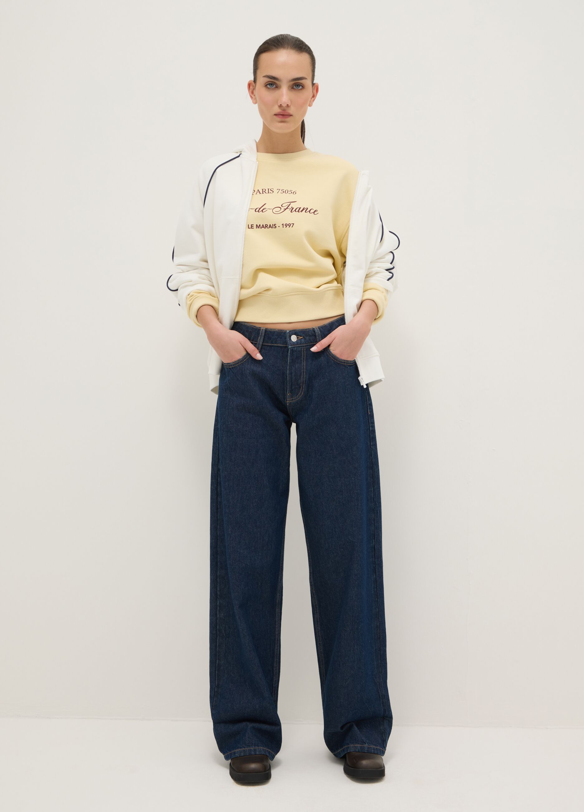 Pure Cotton Blue Boyfriend Fit Jeans