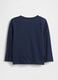 Long-Sleeve Blue Cotton T-shirt_1