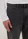 Black Cotton Blend Regular Tapered Jeans_3
