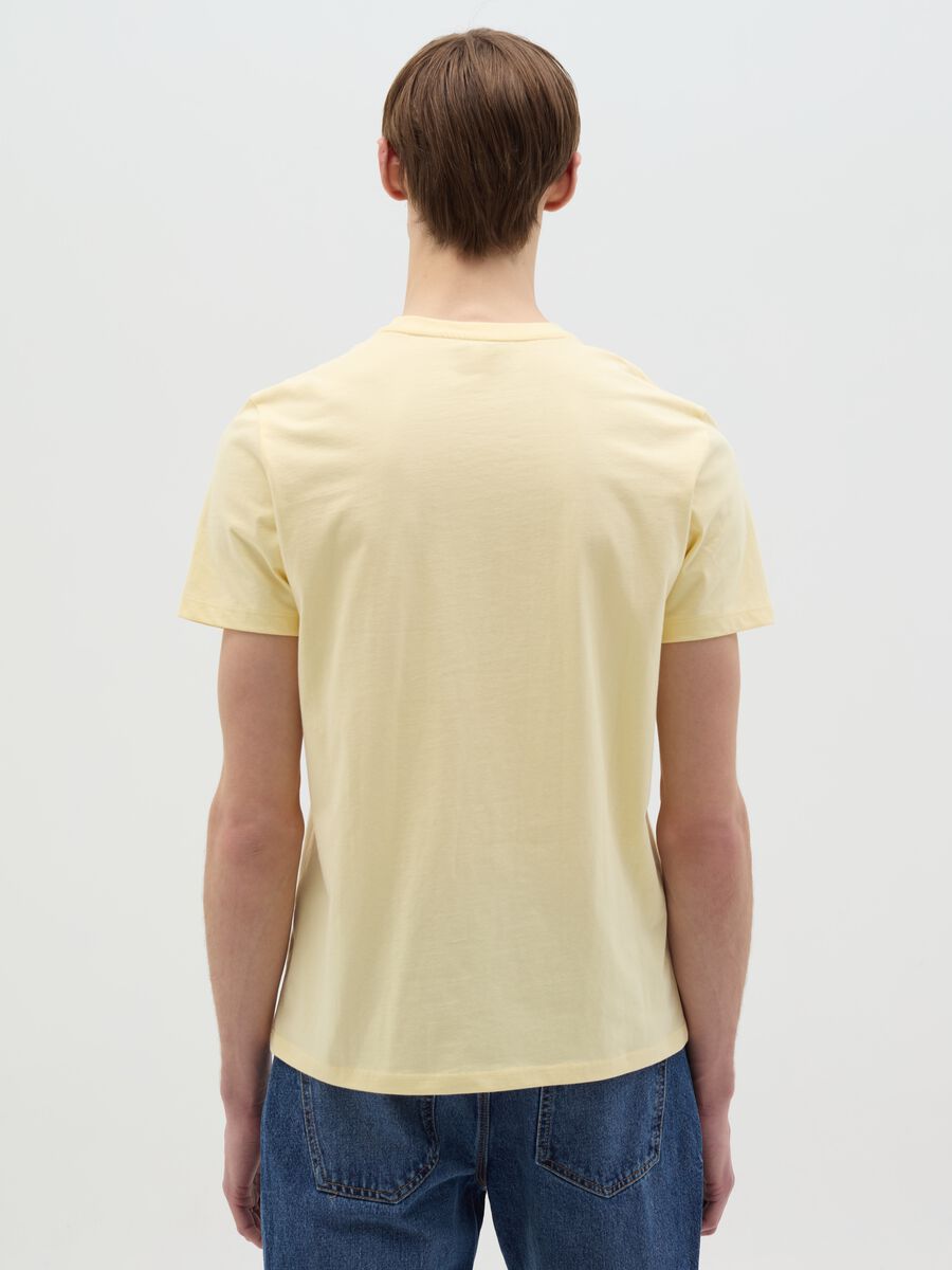 Organic cotton T-shirt with V neck_3