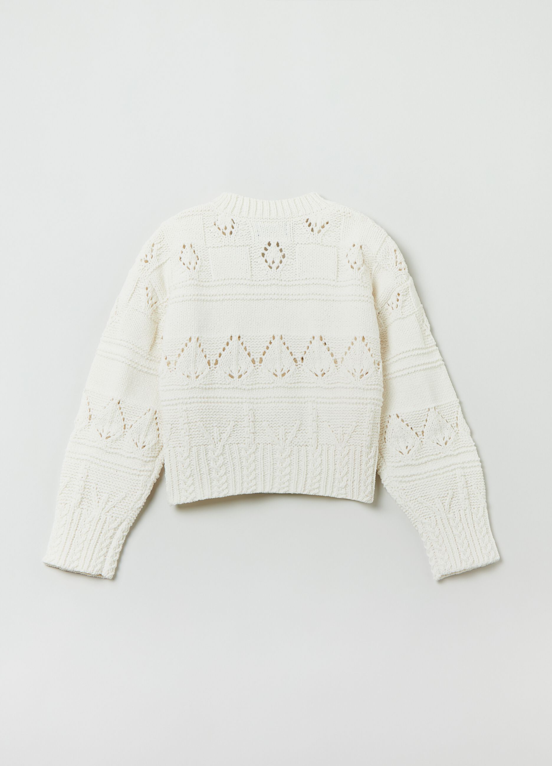 Maglione bianco bambina top