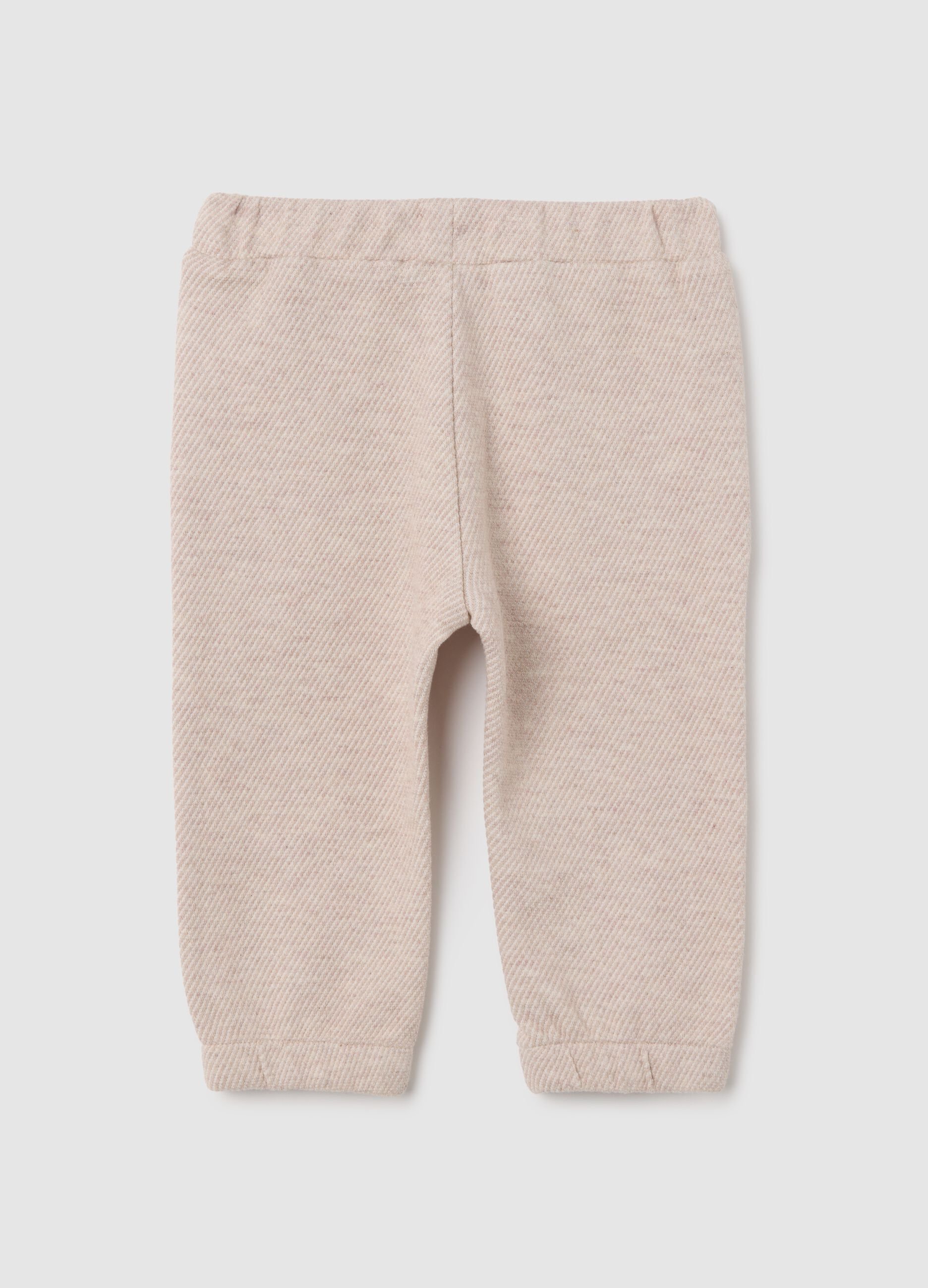 Baby Boys' Beige Cotton Trousers