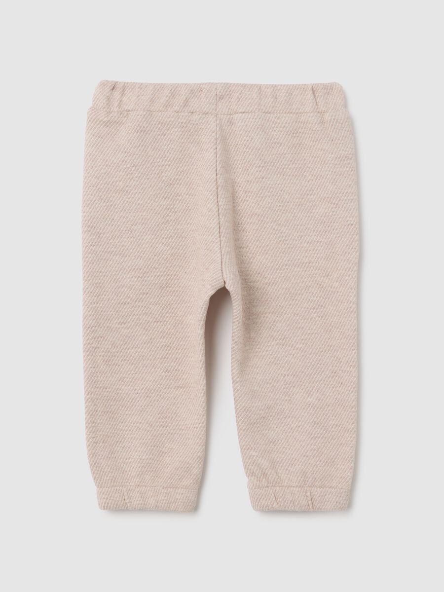 Baby Boys' Beige Cotton Trousers_1