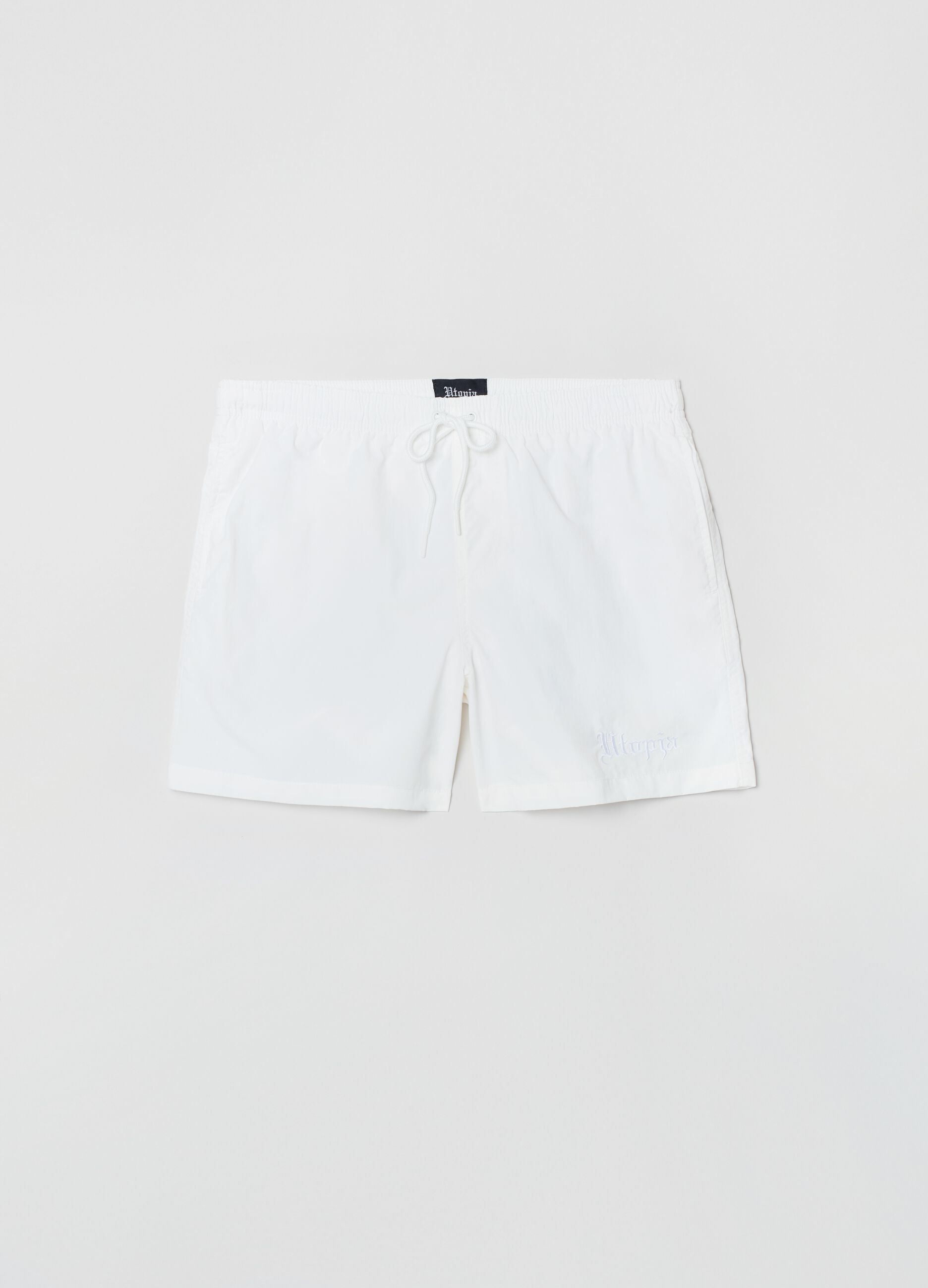 Swim Shorts White_6