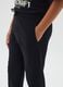 Boy's black pure cotton jogger trousers in regular fit with back pocket_2