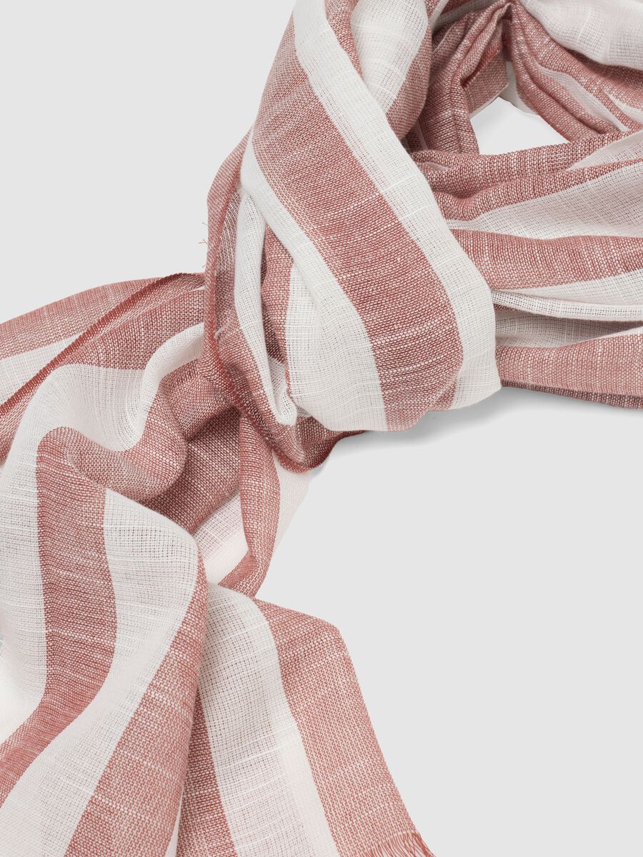 Pure cotton multicolour striped scarf_1