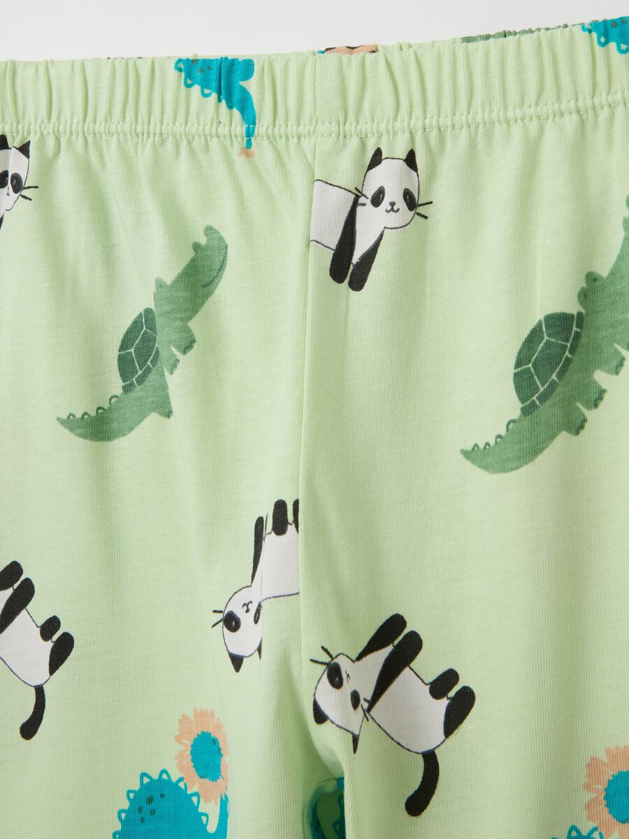 Organic cotton pyjamas with animals print_3