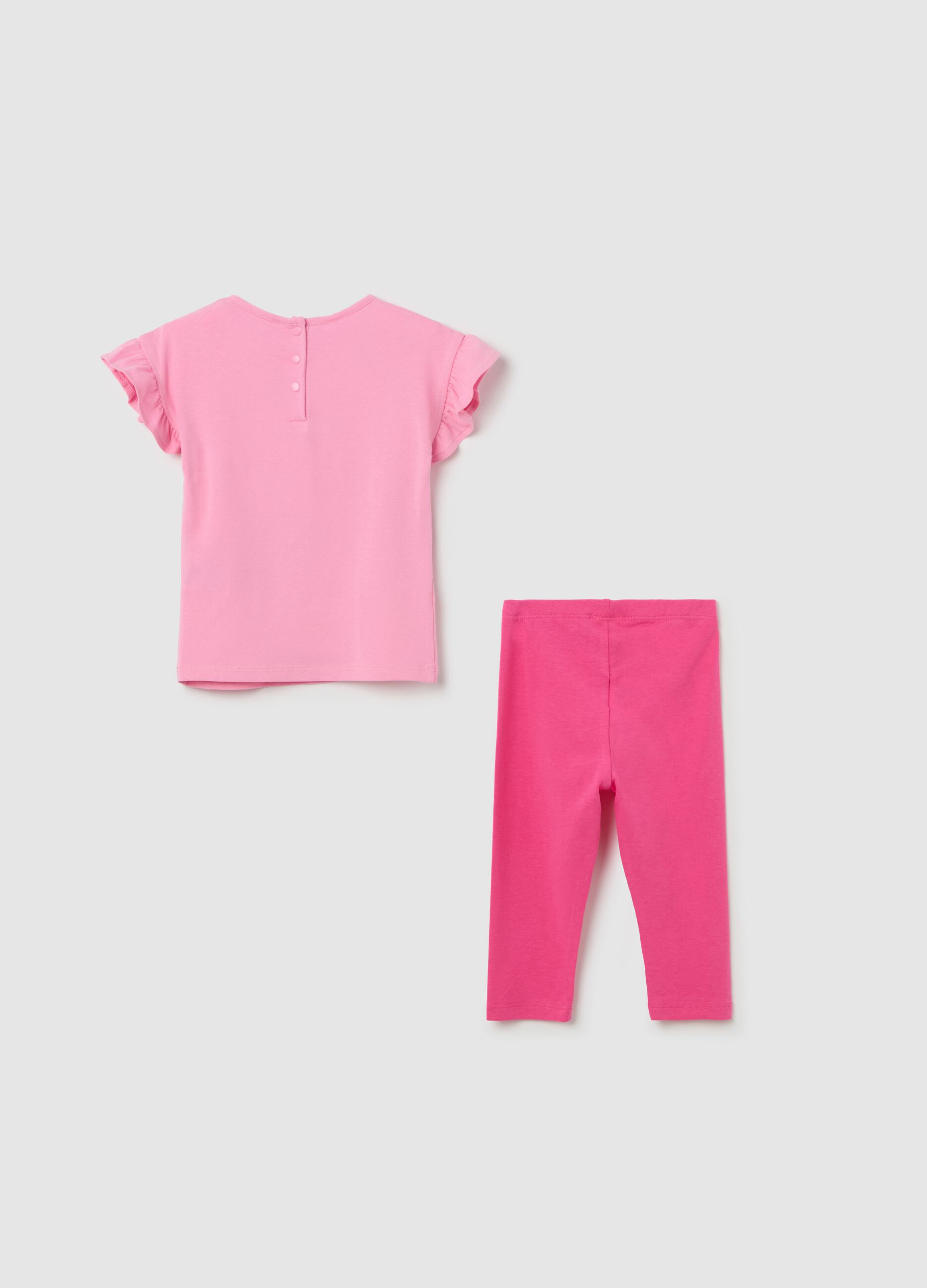 Jogging set with Hello Kitty and My Melody glitter print