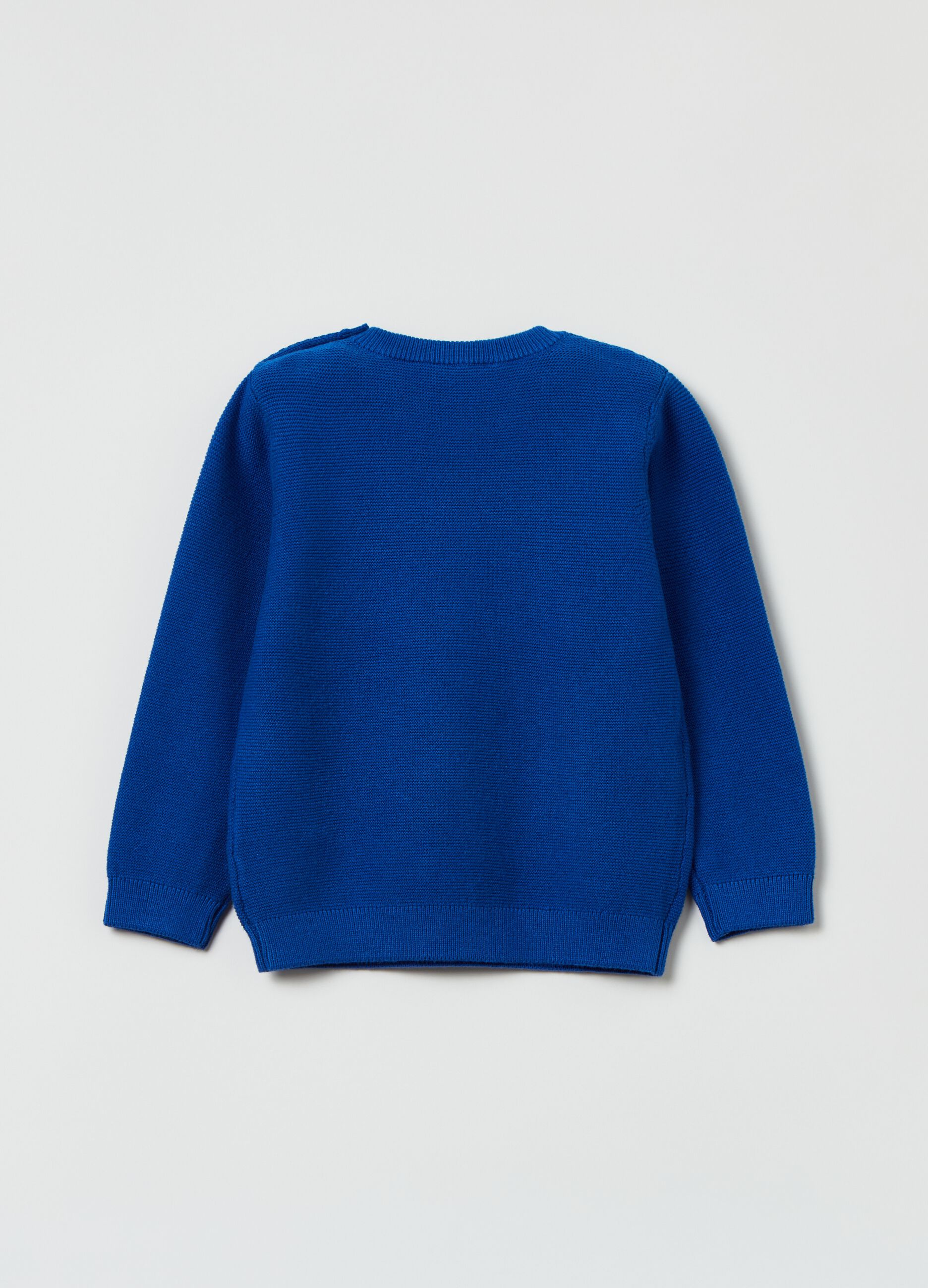 Pullover in cotone tinta unita_1