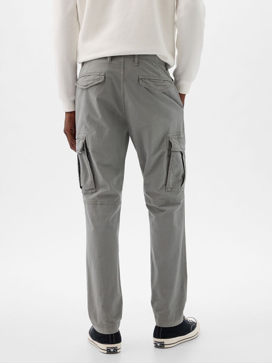 Cargo trousers in stretch cotton_2