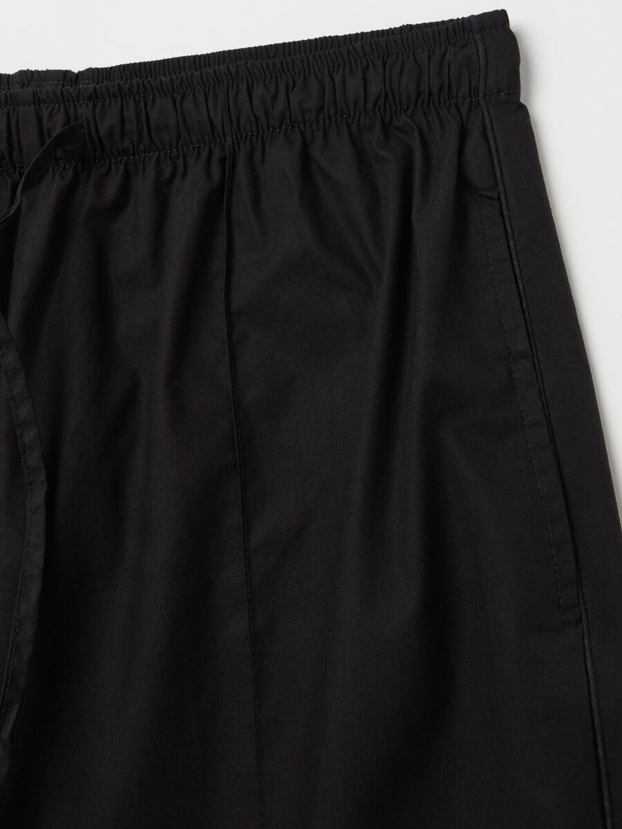Poplin joggers with contrasting edging_5