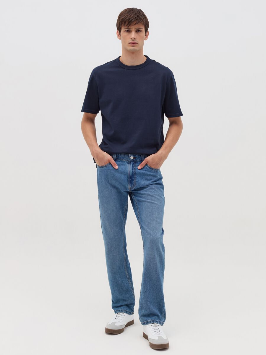 Cotton T-shirt with round neck_1