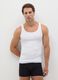 Men's White Sleeveless Cotton Shirt_0