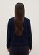 Blue viscose blend jumper with polo collar regular fit_2