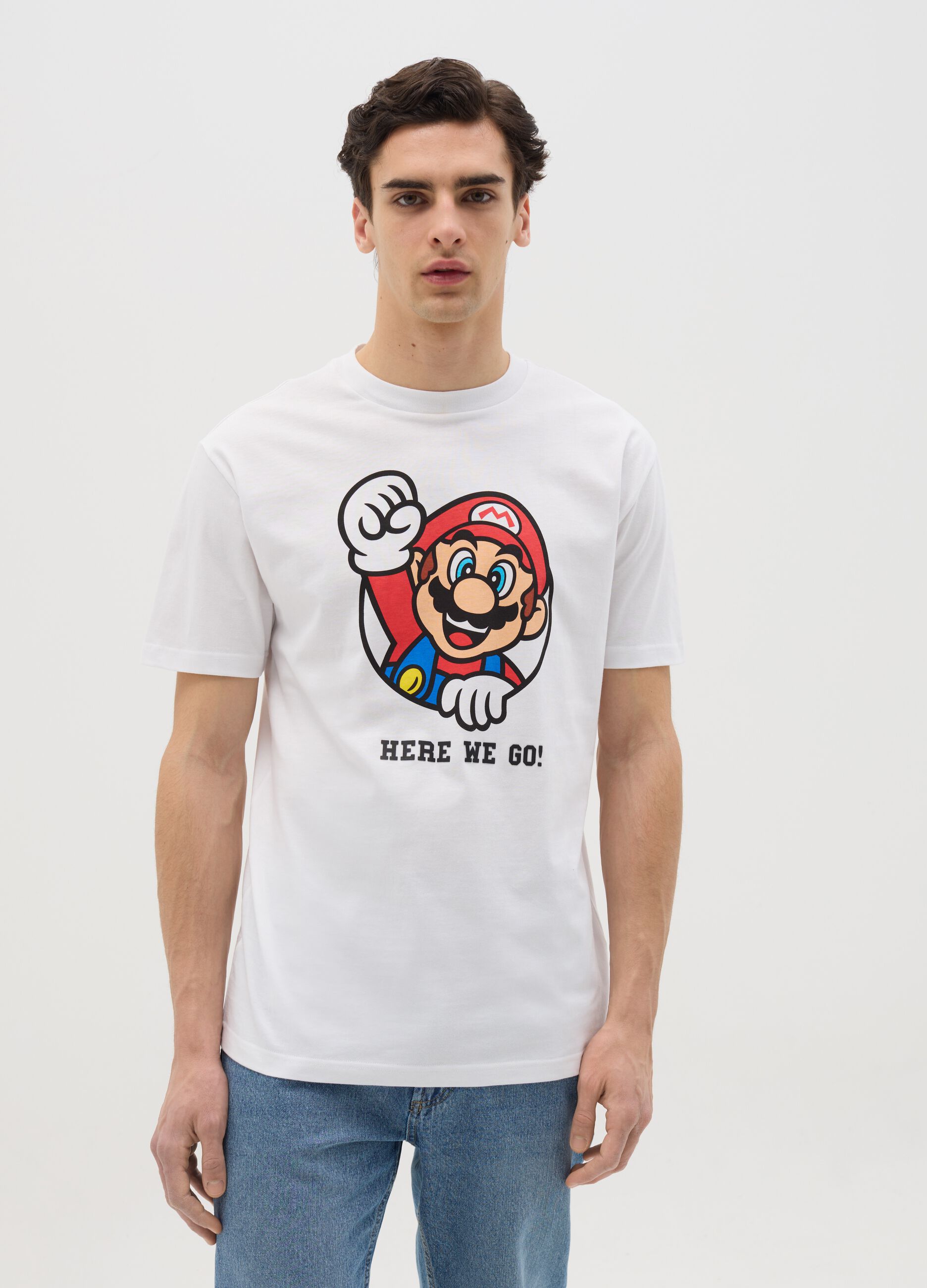 Cotton T-shirt with Super Mario™ print