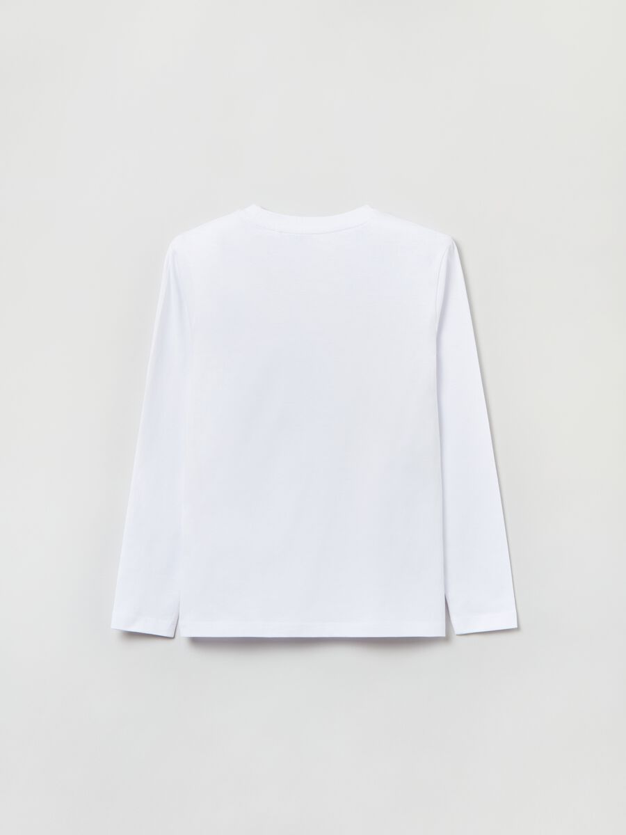 T-shirt a maniche lunghe con stampa_1