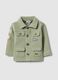Organic Cotton Blend Green Baby Jacket Regular Fit with Patch_0