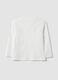 White kids&rsquo; pure cotton oversized-fit T-shirt with chest pocket_1