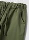 Green stretch-cotton trousers with drawstring_5