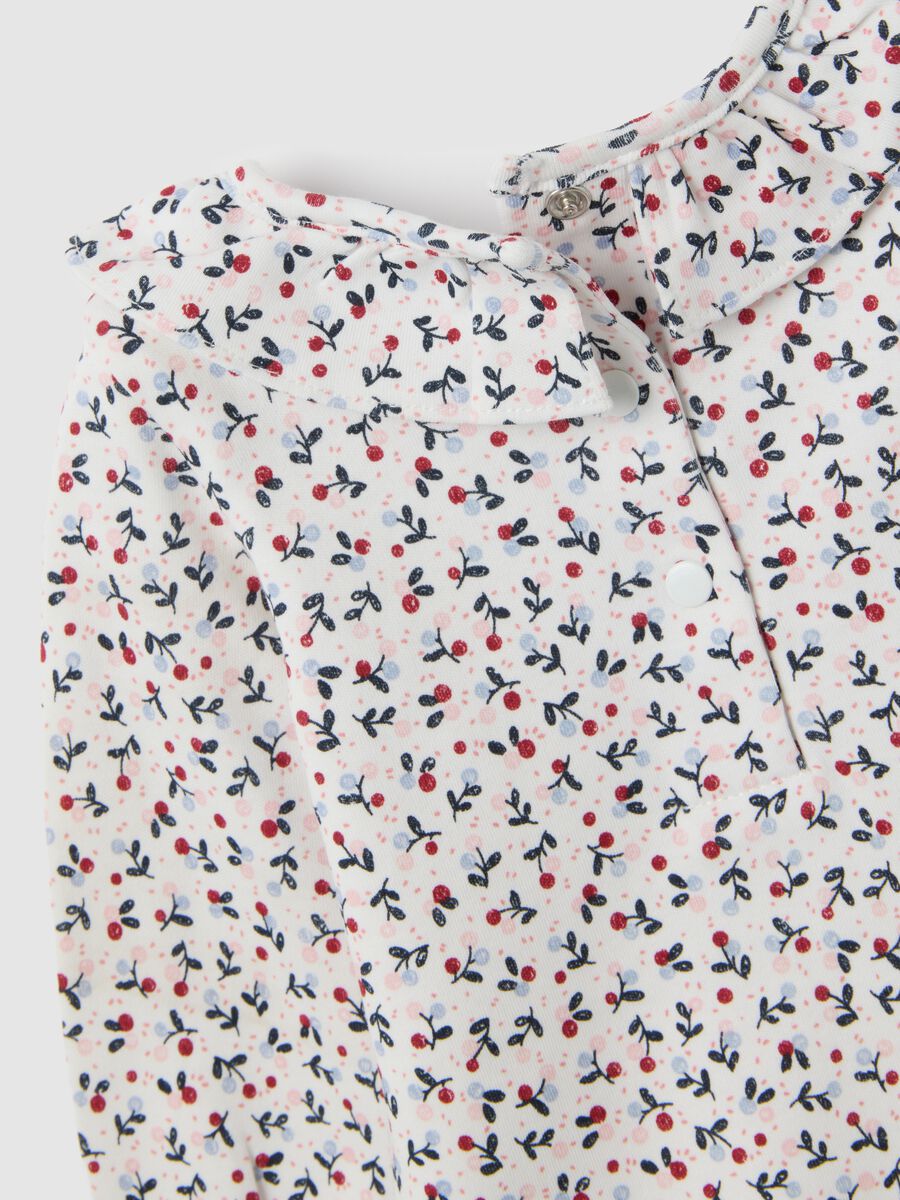 Multicoloured pure cotton baby bodysuit_3