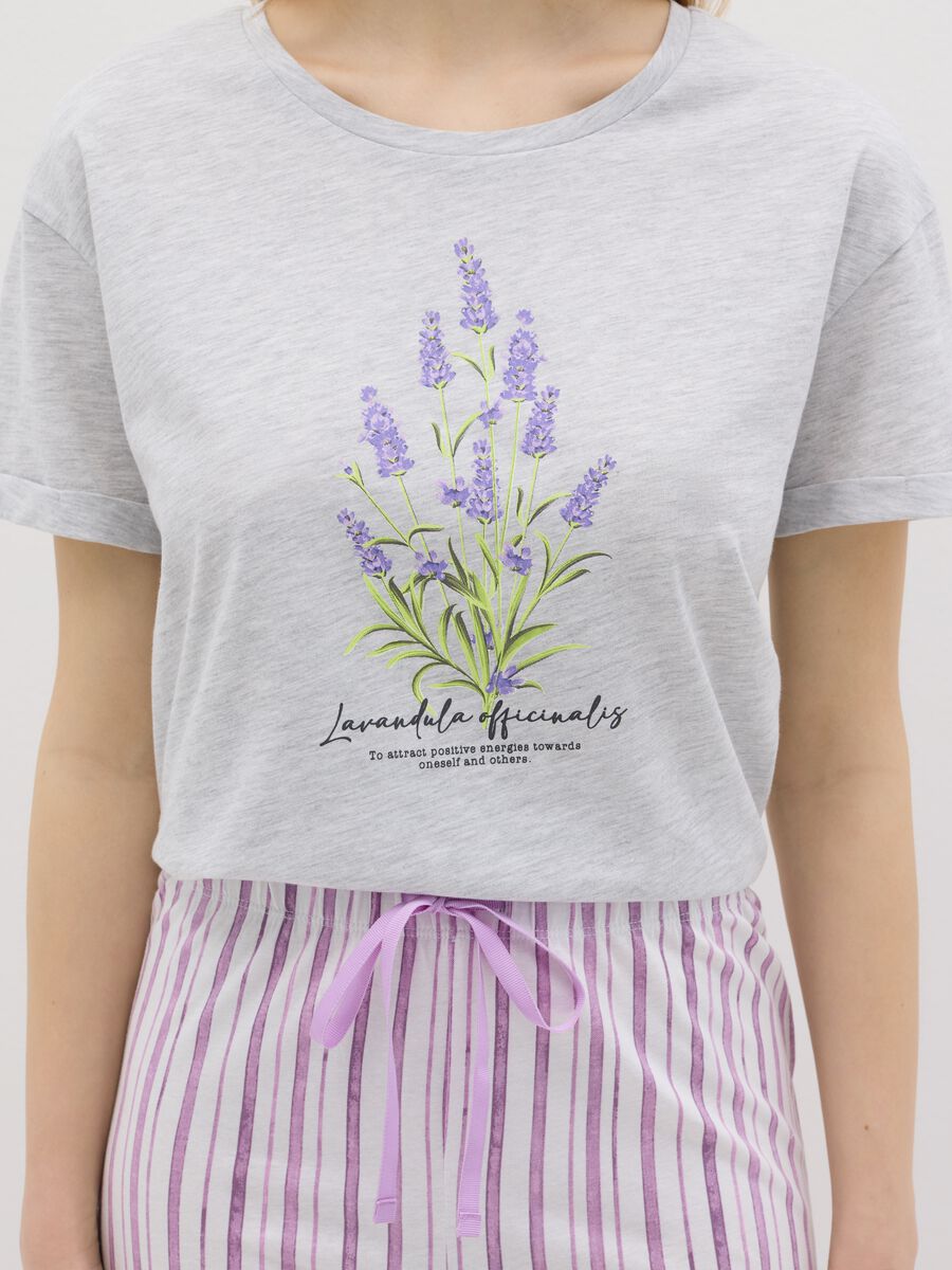 Short pyjamas with lavender print_3