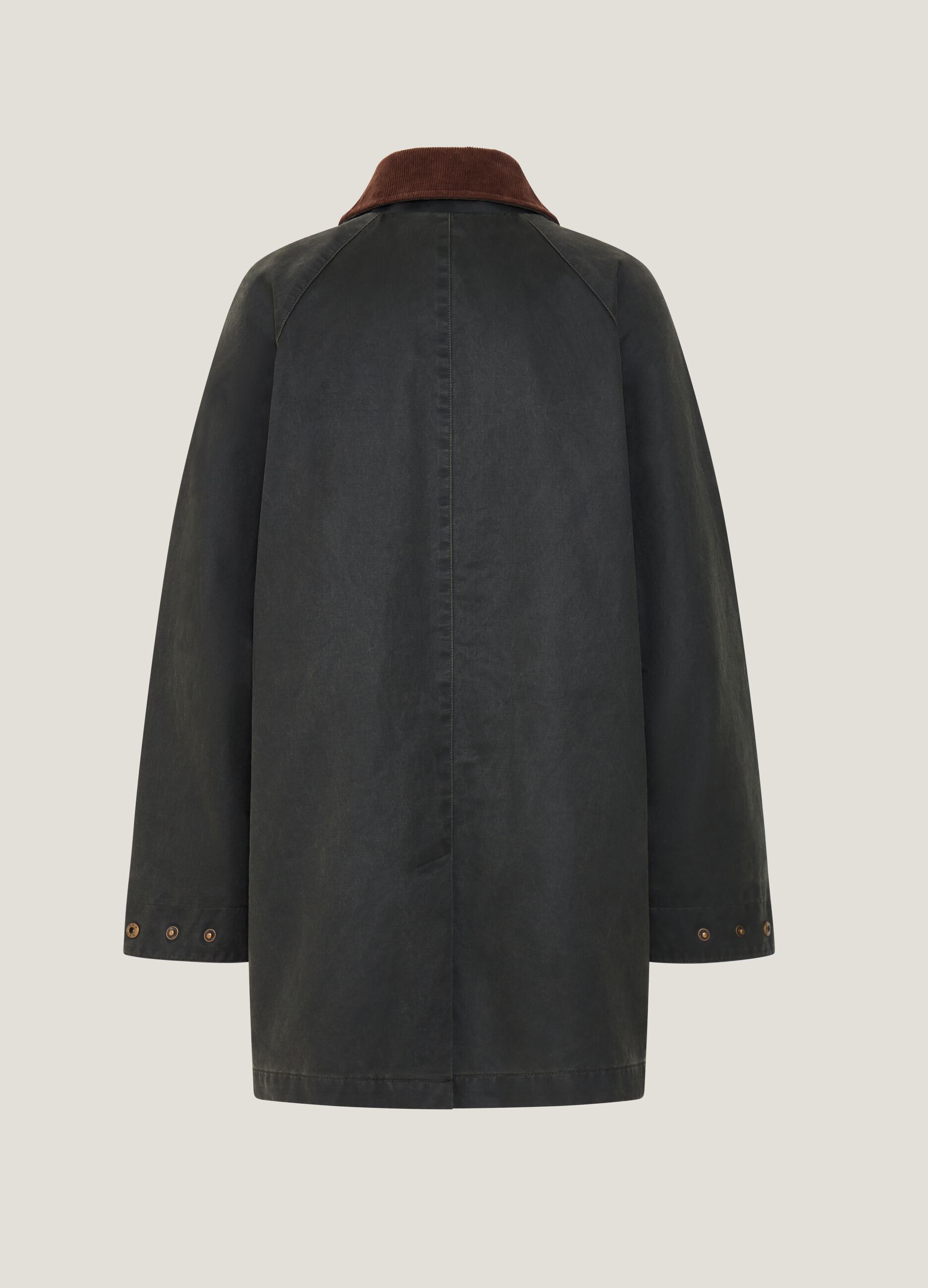 Giacca lunga con colletto in corduroy_1