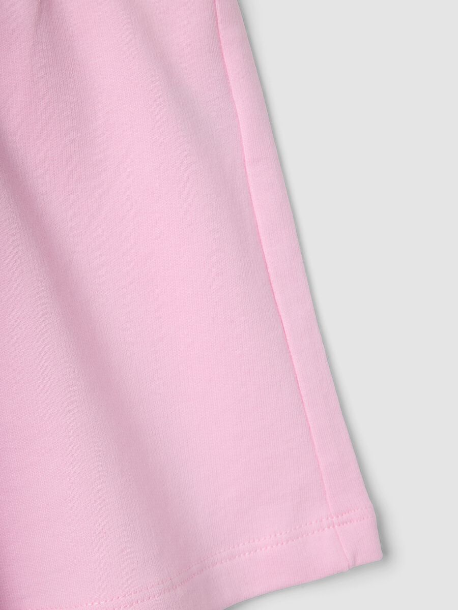 Girls&rsquo; pink pure cotton regular-fit shorts_3