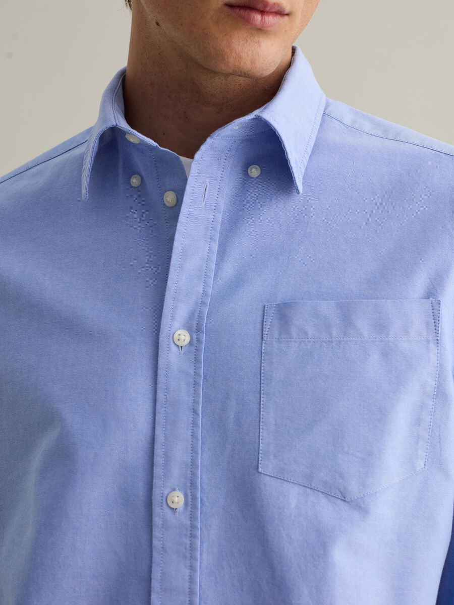 Camicia regular fit in cotone oxford_3