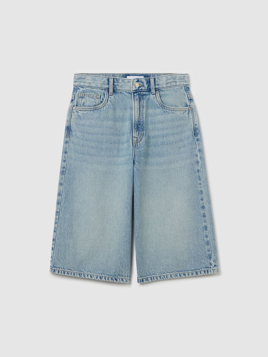 Loose-fit Bermuda shorts in denim_4