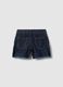 Shorts in misto cotone denim blu da bambina regular fit_1