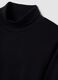 Black organic cotton turtleneck T-shirt_2
