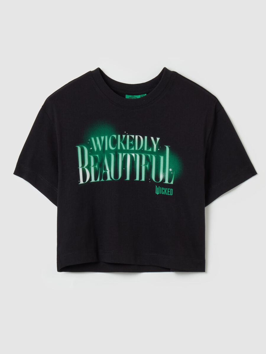 Boxy-fit T-shirt with Wicked print_3