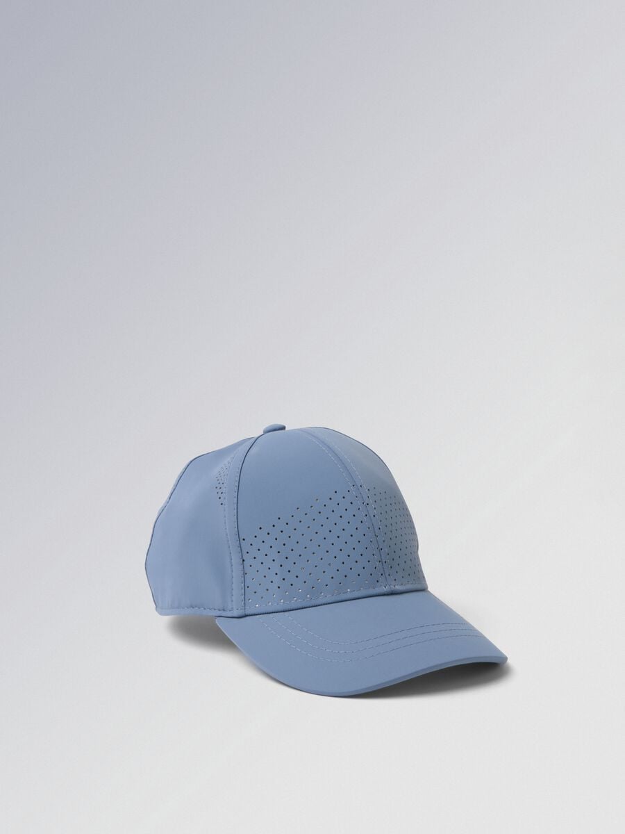 Cappellino sportivo azzurro in tessuto elasticizzato con visiera ALTAVIA COURT_0