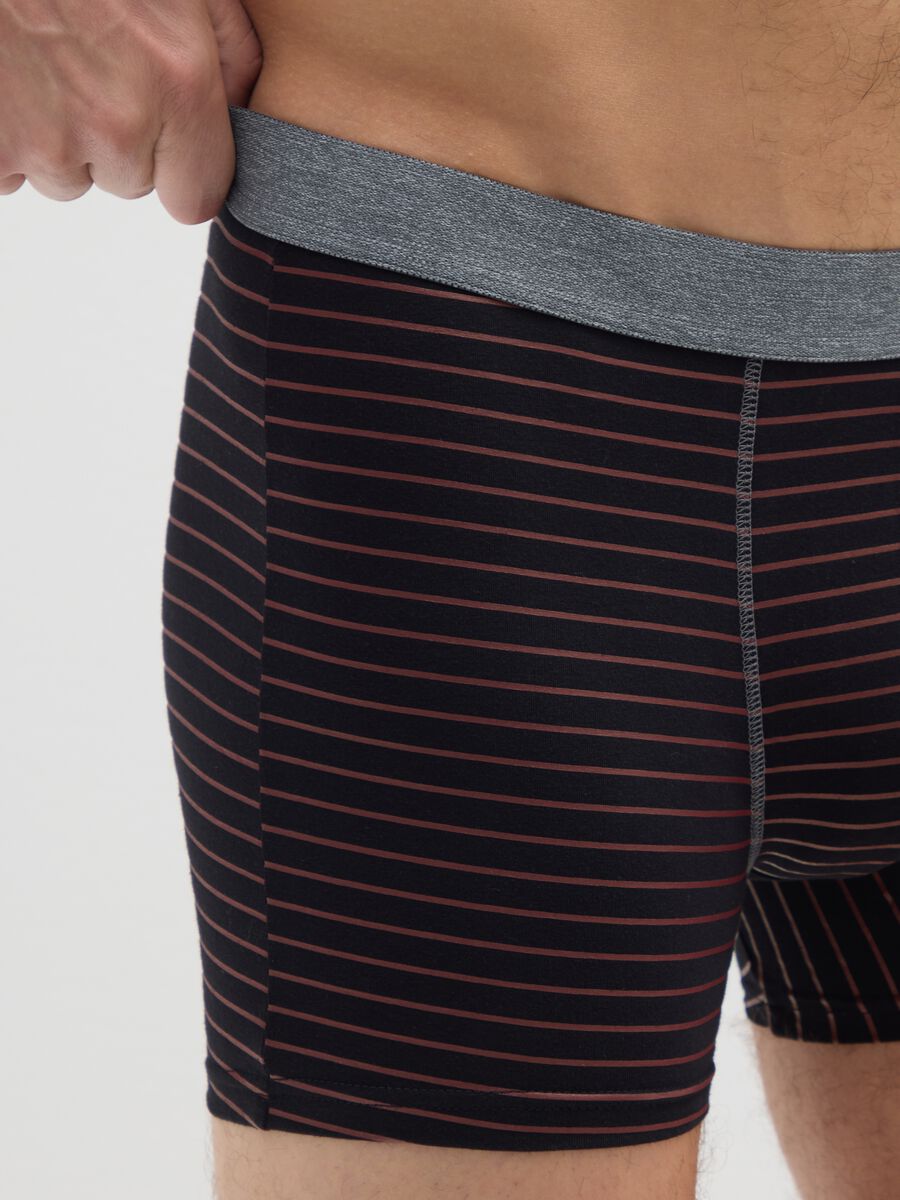 Tripack of multi-colour stretch cotton regular fit boxers_3