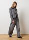 Grey tweed blazer with regular fit_0
