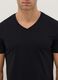 Tripack black V-neck t-shirts in pure cotton regular fit_1