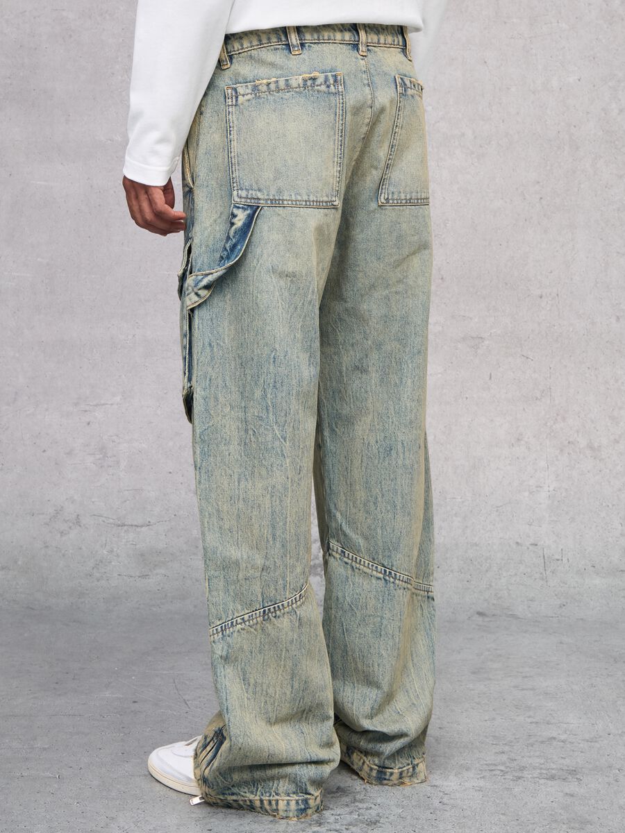 Cargo Denim Washed Light Blue & Tea_3