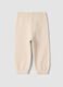 Pink cotton jogger trousers, regular fit_1