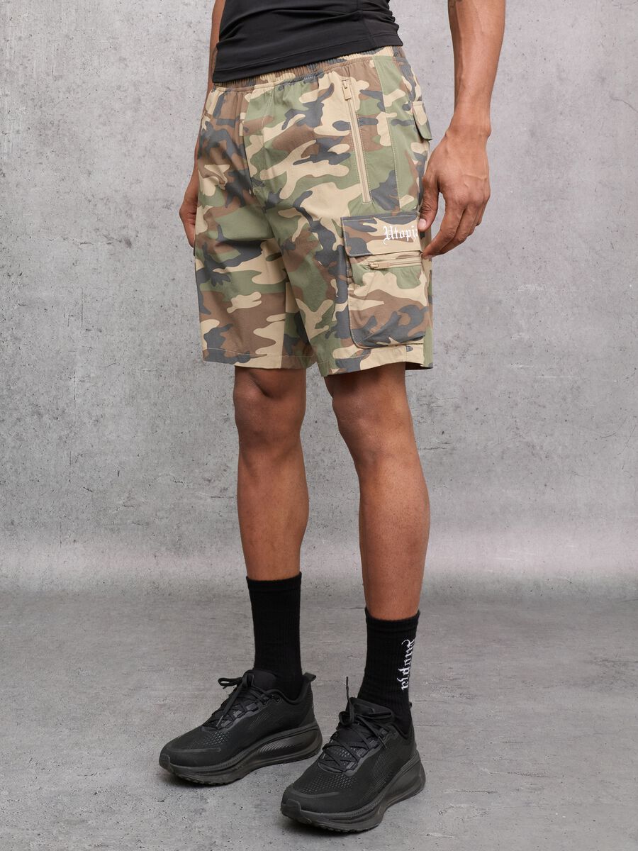 Technical Cargo Shorts Camo_1