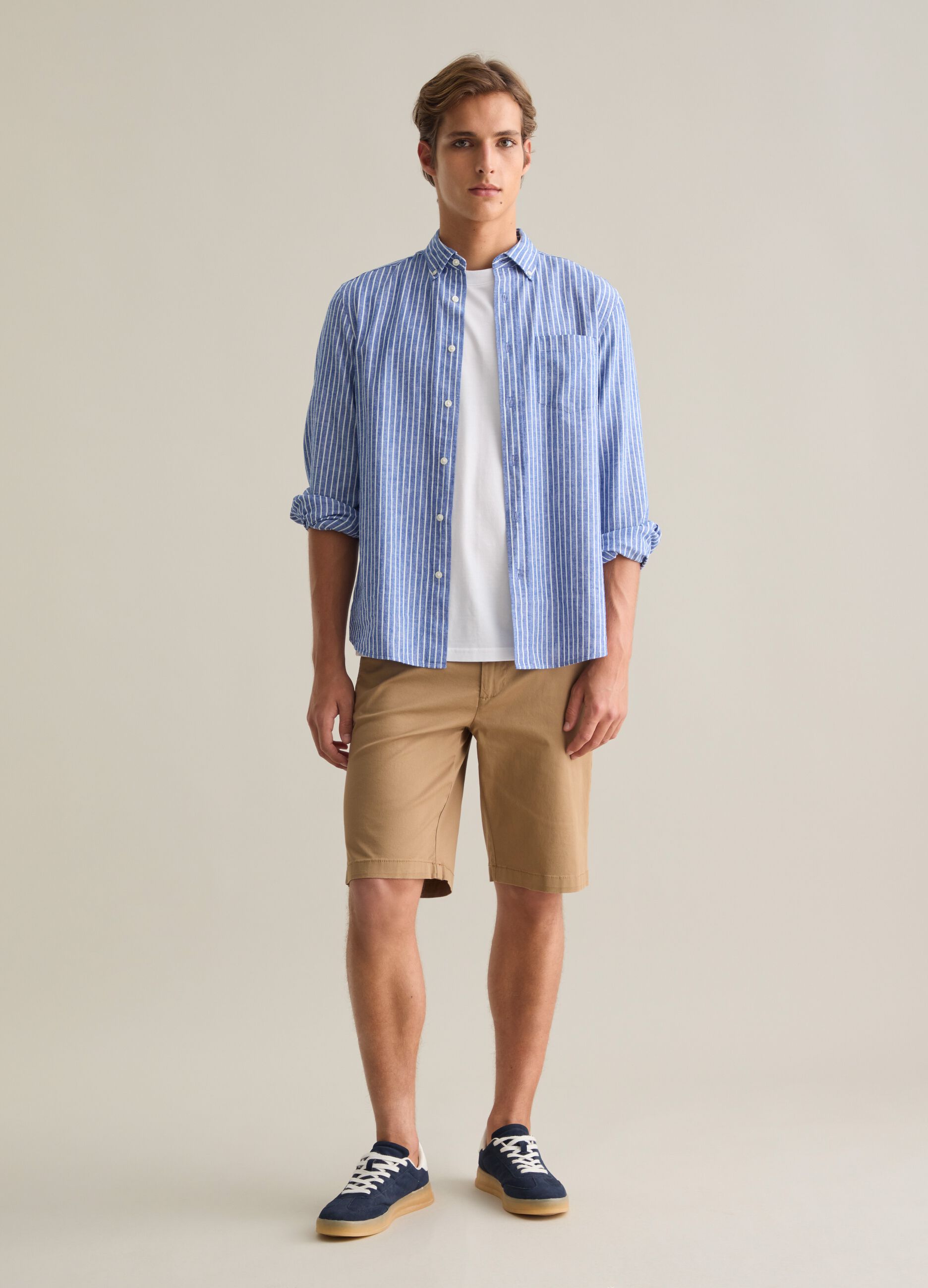 Bermuda chino in cotone stretch