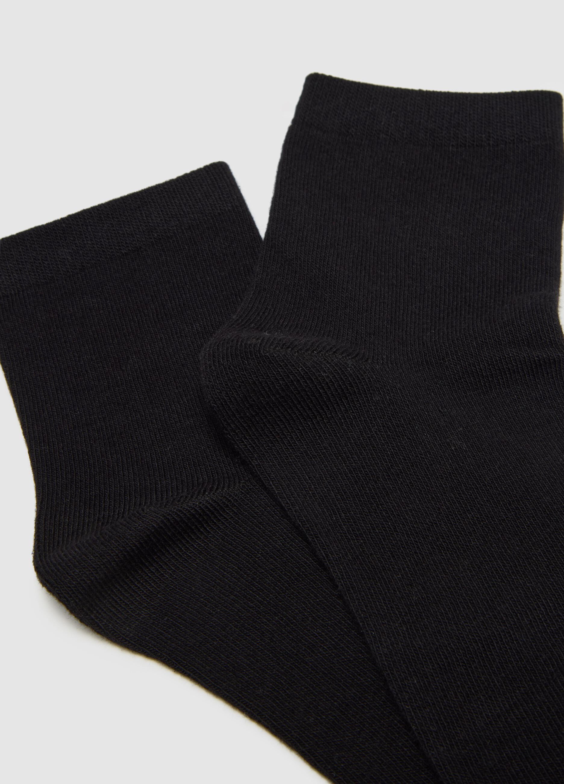 Set multipack calzini in misto cotone nero elasticizzati