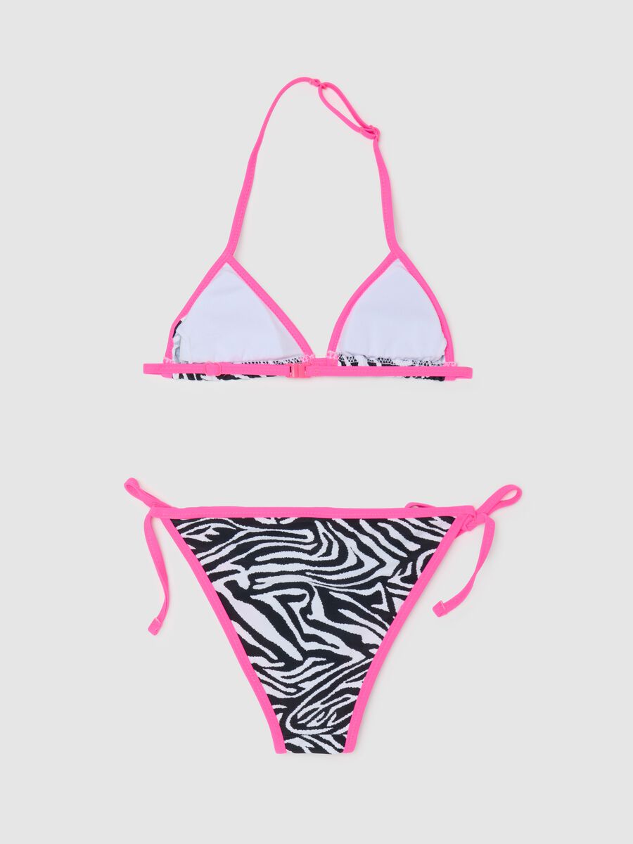 Multicoloured stretch-mix girls' bikini_1